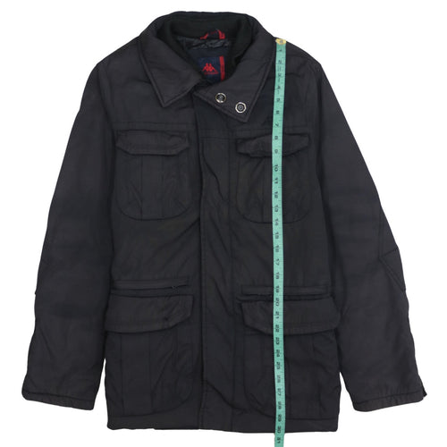 Robe Di Kappa Men's Black Medium Military Jacket Nylon Cotton