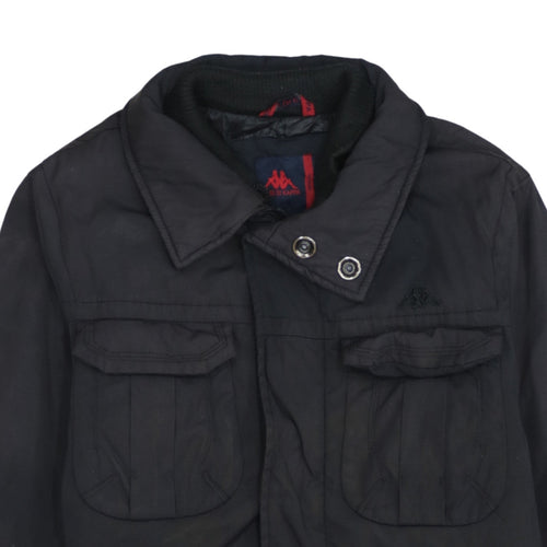 Robe Di Kappa Men's Black Medium Military Jacket Nylon Cotton