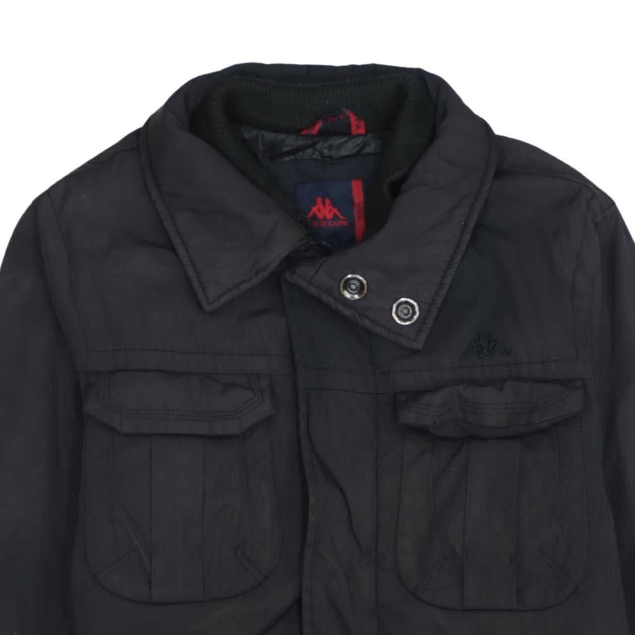 Robe Di Kappa Men's Black Medium Military Jacket Nylon Cotton