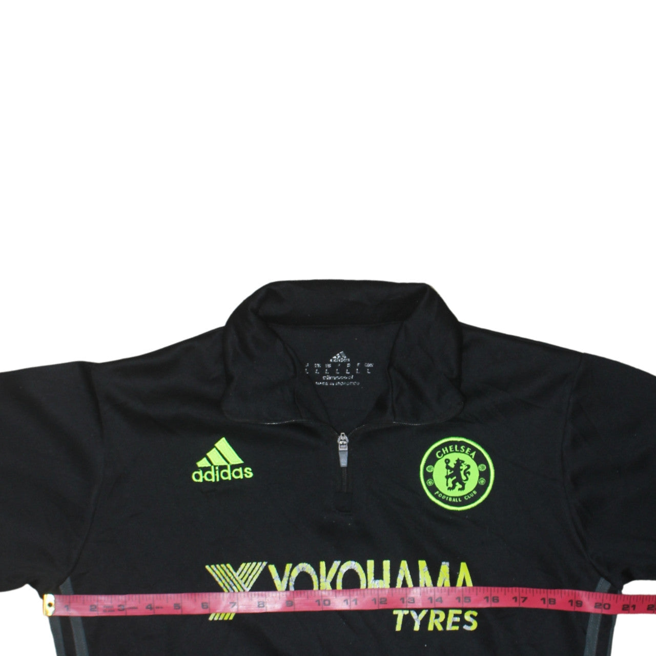 Adidas Men’s Black Chelsea FC 1/4 Zip Sweatshirt Size L Climalite