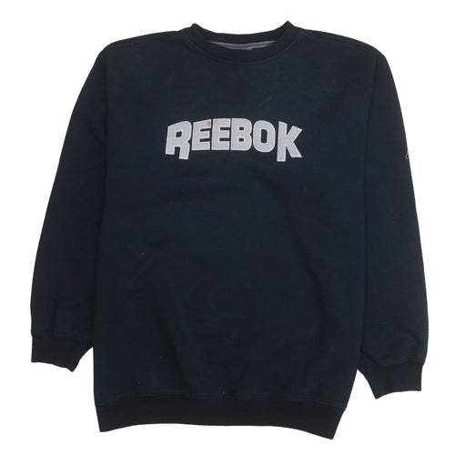 Reebok Men's Blue XL Pullover Sweatshirt Crew Neck Logo Vintage