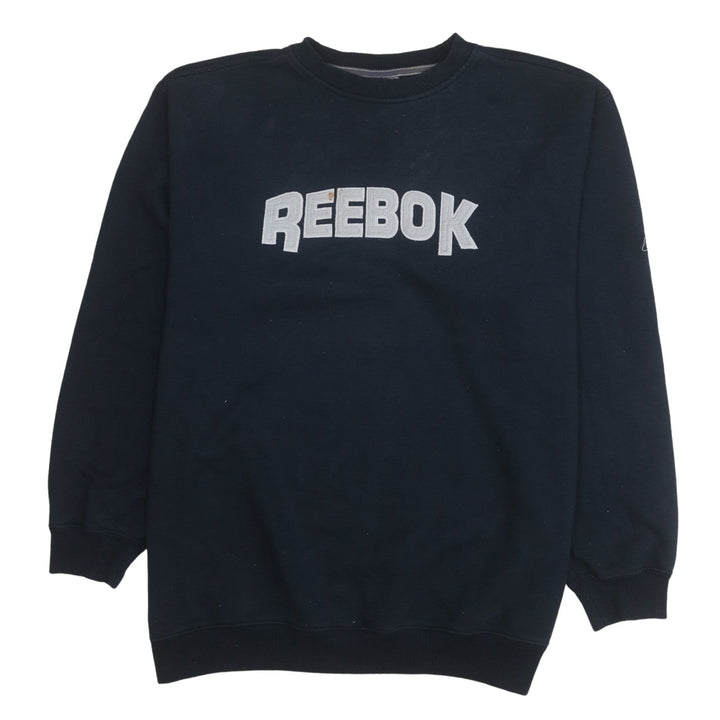 Reebok Men's Blue XL Pullover Sweatshirt Crew Neck Logo Vintage