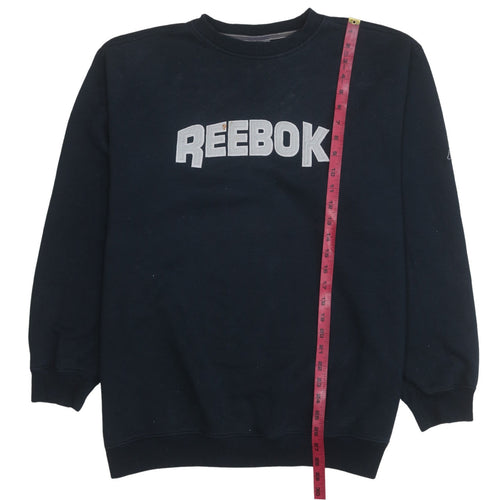 Reebok Men's Blue XL Pullover Sweatshirt Crew Neck Logo Vintage