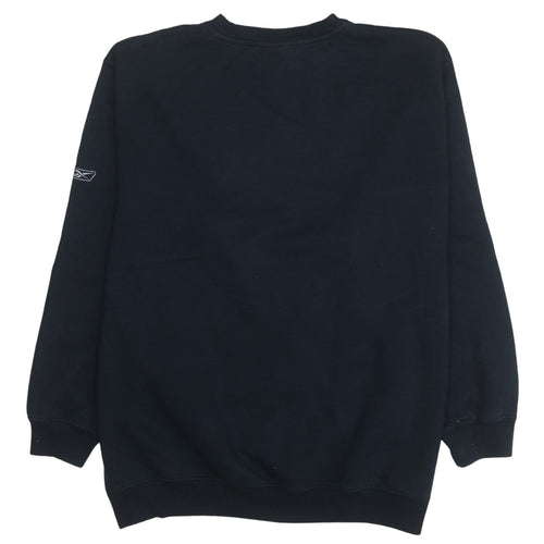 Reebok Men's Blue XL Pullover Sweatshirt Crew Neck Logo Vintage
