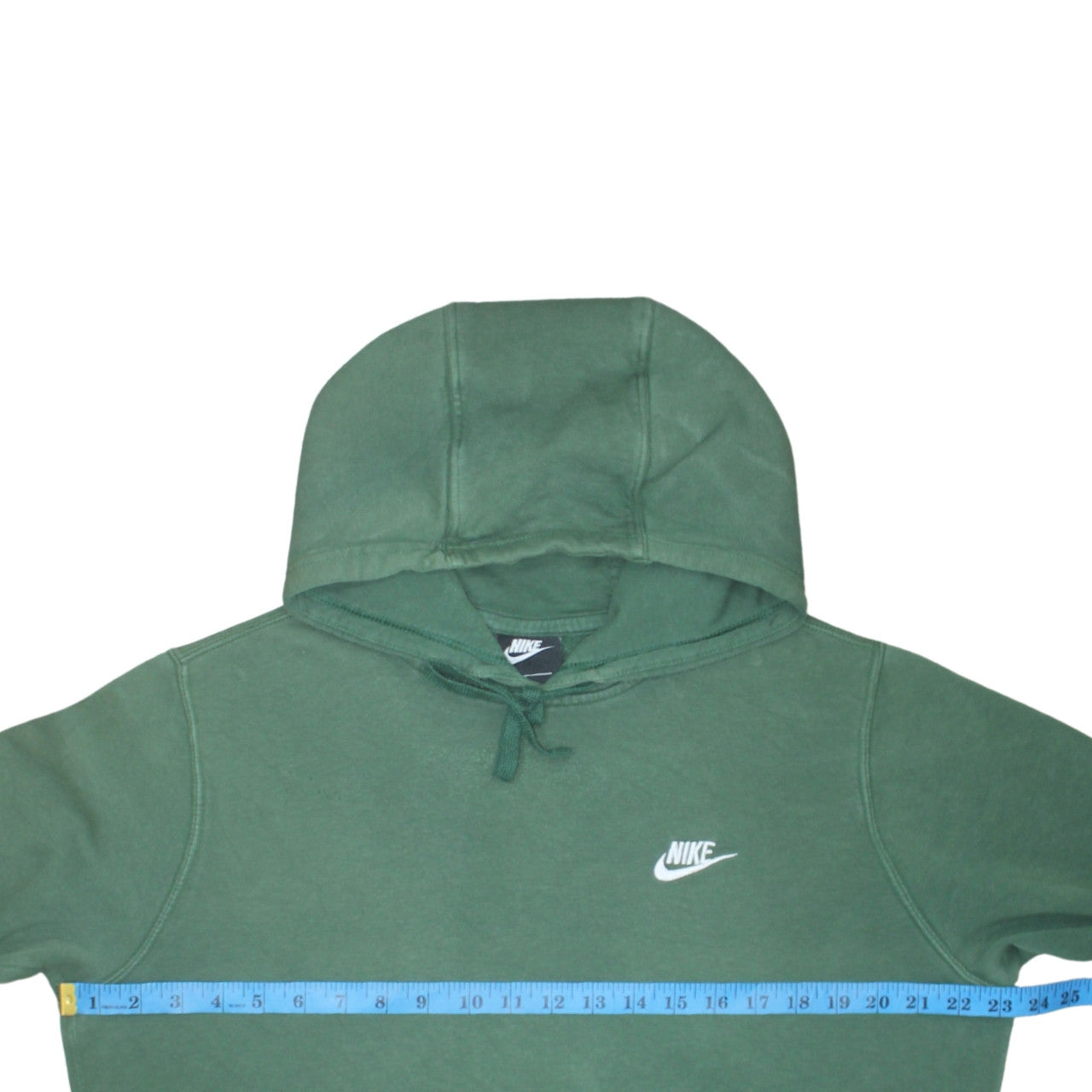 Nike Men's Green Pullover Hoodie Size M Logo Fleece Sweatshirt