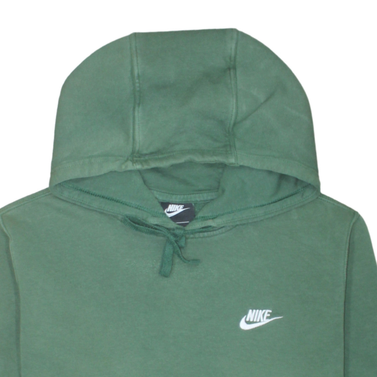 Nike Men's Green Pullover Hoodie Size M Logo Fleece Sweatshirt