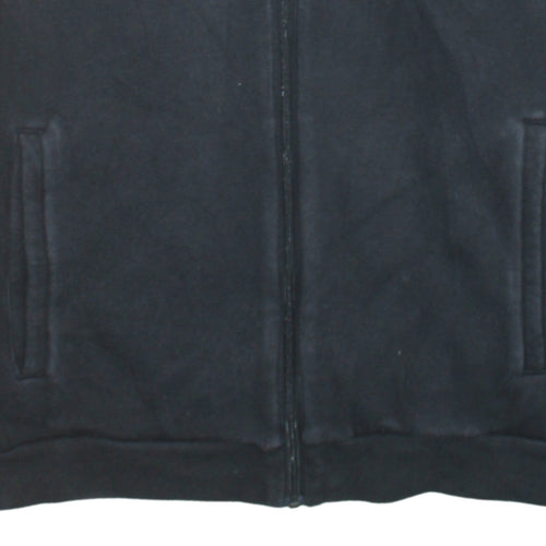 Adidas Men's Black Full Zip Hoodie L Sports Fleece Sweatshirt