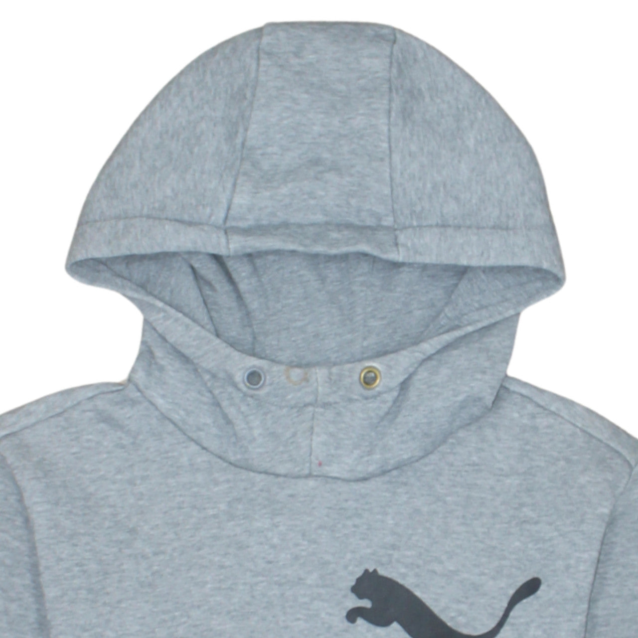 Puma Men's Grey XS Pullover Fleece Hoodie with Logo