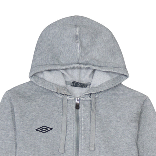 Umbro Men's Grey Full Zip Hoodie L Regular Fit Sportswear
