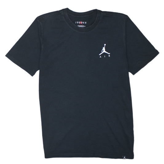 Jordan Men's Black Air Logo Standard Fit Cotton T-Shirt M