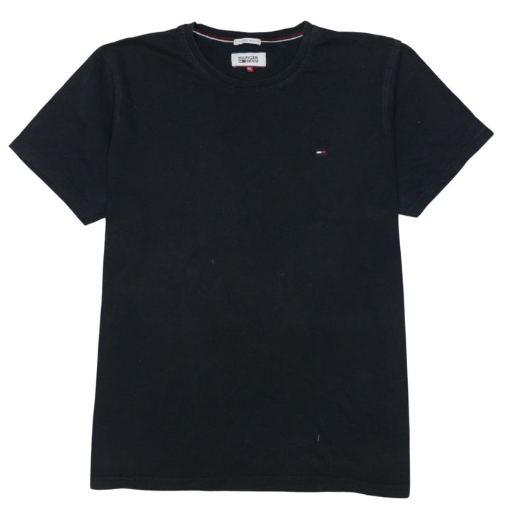 Tommy Hilfiger Denim Men's Black XL Cotton Crew Neck T-Shirt