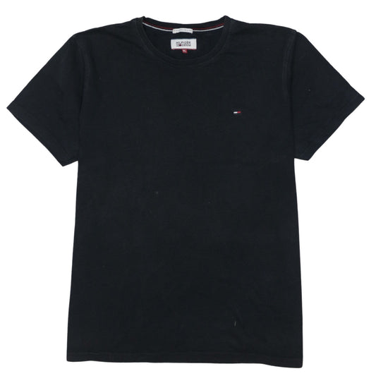 Tommy Hilfiger Denim Men's Black XL Cotton Crew Neck T-Shirt