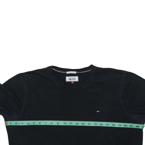 Tommy Hilfiger Denim Men's Black XL Cotton Crew Neck T-Shirt