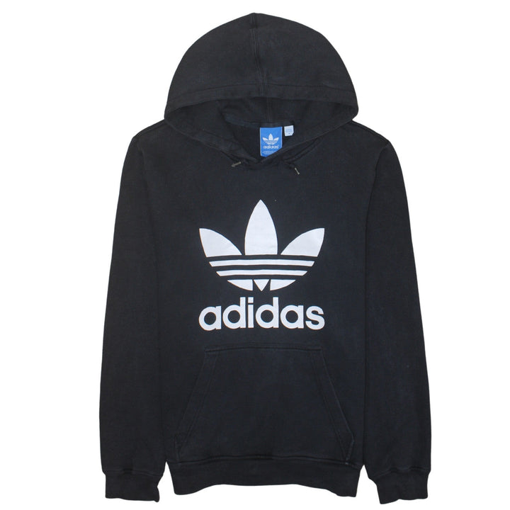 Adidas Men’s Black Pullover Hoodie Medium Logo Sportswear
