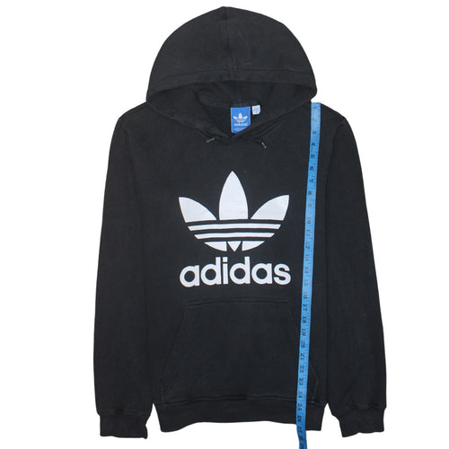 Adidas Men’s Black Pullover Hoodie Medium Logo Sportswear