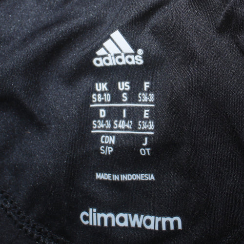 Adidas Women Black 1/2 Zip ClimaWarm Running Sweatshirt UK 8-10