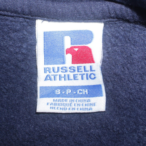 Russell Athletic Mens Blue Pullover Hoodie Size S Regular Fit
