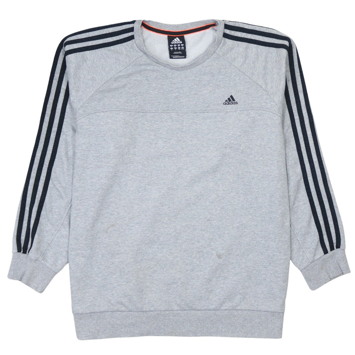 Adidas Men's Grey XL Pullover Sweatshirt Crew Neck Sports Essentials