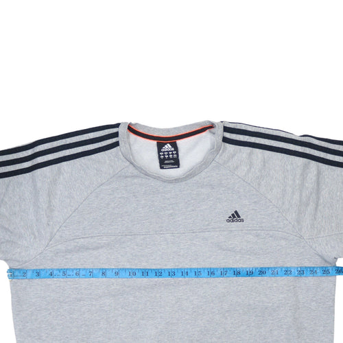 Adidas Men's Grey XL Pullover Sweatshirt Crew Neck Sports Essentials