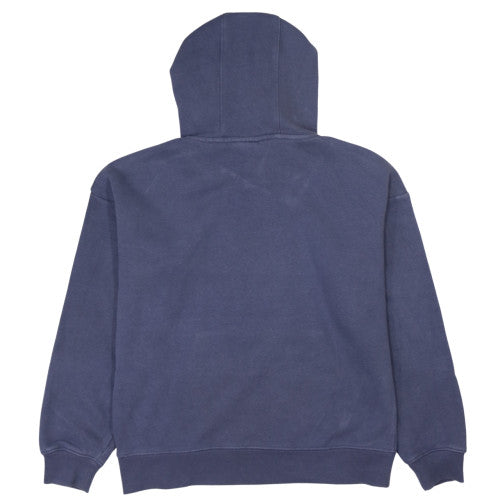 FILA Womens Blue Pullover Hoodie Medium Cotton Blend Drawstring Casual
