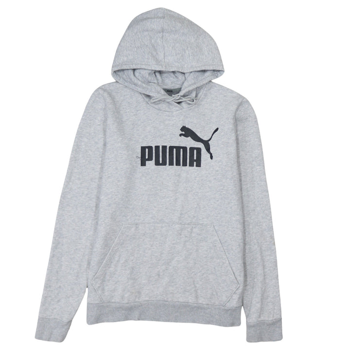 Puma Womens Grey Hoodie Size 14 Pullover Hooded Sweatshirt