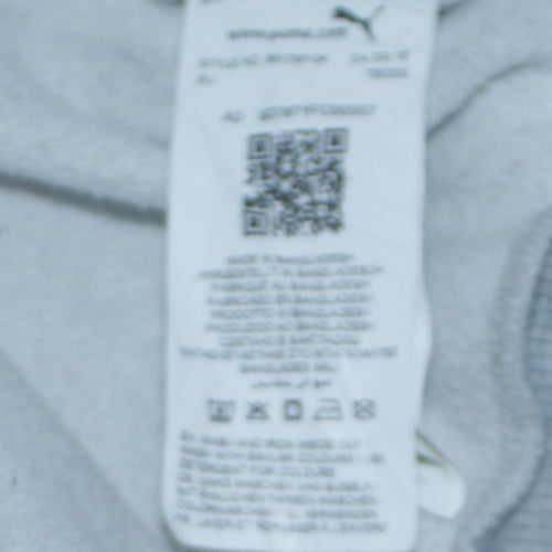 Puma Womens Grey Hoodie Size 14 Pullover Hooded Sweatshirt