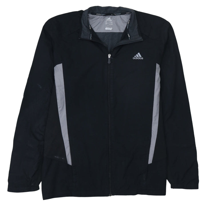 Adidas Mens Black XL ClimaProof Windbreaker Jacket