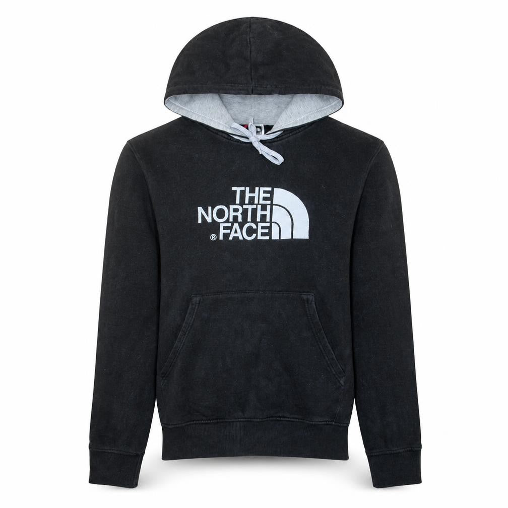 Front view of The North Face Men's Black Small Pullover Hoodie Fleece Cotton