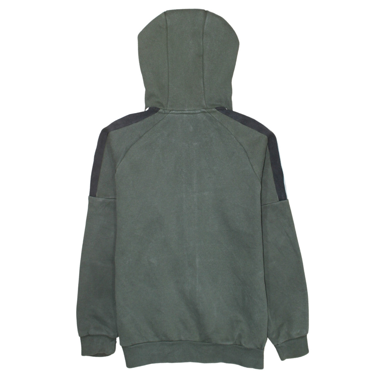Adidas Boys Green Full Zip Hoodie Sweatshirt 13-14 Years L Gym Casual
