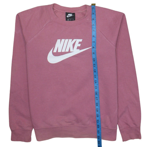 Nike Womens Pink Crew Neck Pullover Sweatshirt Medium
