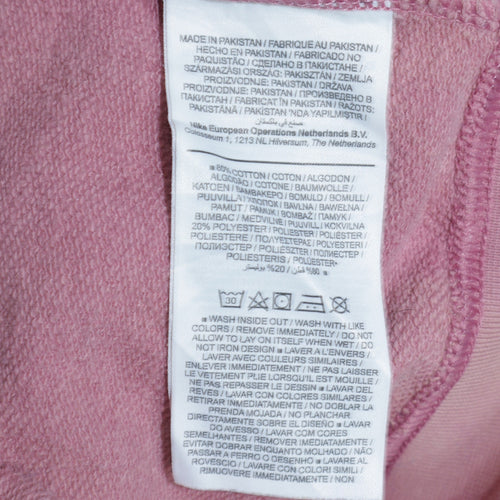 Nike Womens Pink Crew Neck Pullover Sweatshirt Medium