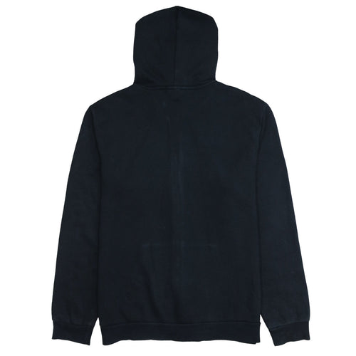 Puma Men's Black Full Zip Hoodie L Sports Logo Fleece
