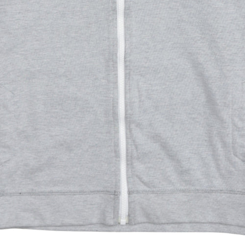 Nike Boys Grey Full Zip Hoodie Sweatshirt XL 13-15 Years Hooded Logo