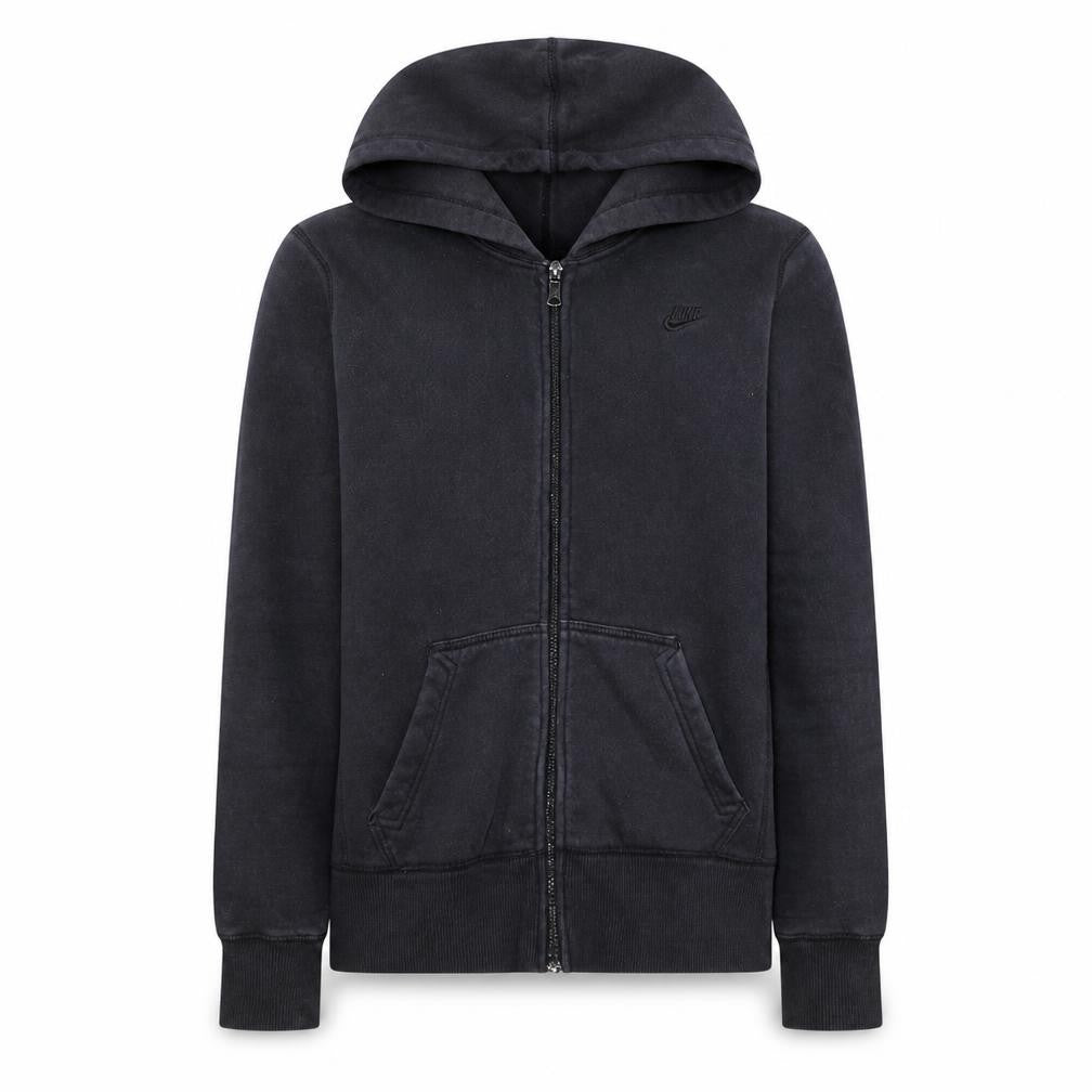 Nike Womens Black Full Zip Hoodie Sweatshirt M Hooded Sportswear