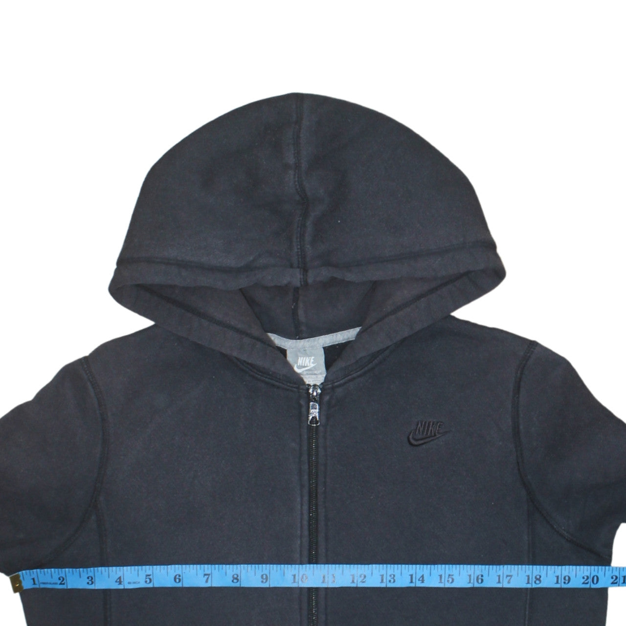 Nike Womens Black Full Zip Hoodie Sweatshirt M Hooded Sportswear