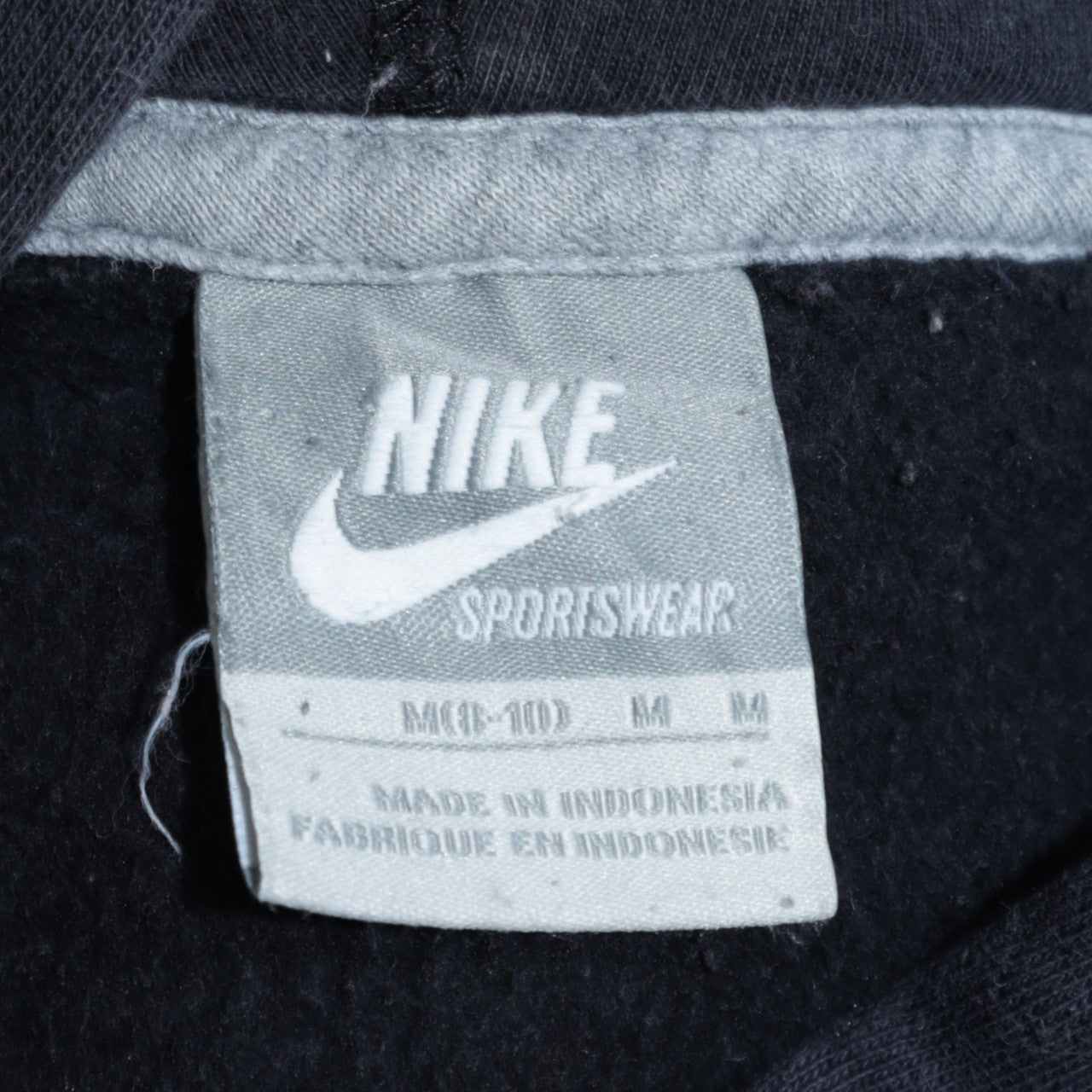 Nike Womens Black Full Zip Hoodie Sweatshirt M Hooded Sportswear