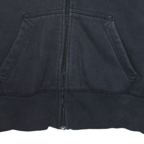 Nike Womens Black Full Zip Hoodie Sweatshirt M Hooded Sportswear