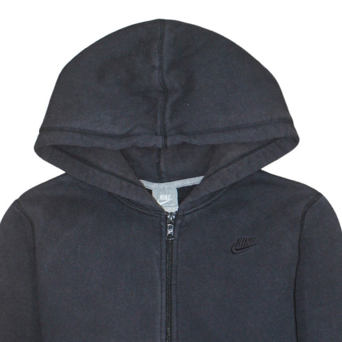 Nike Womens Black Full Zip Hoodie Sweatshirt M Hooded Sportswear