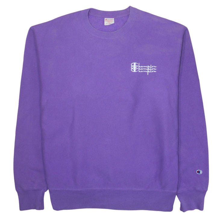 Champion Men's Purple XL Reverse Weave Pullover Sweatshirt