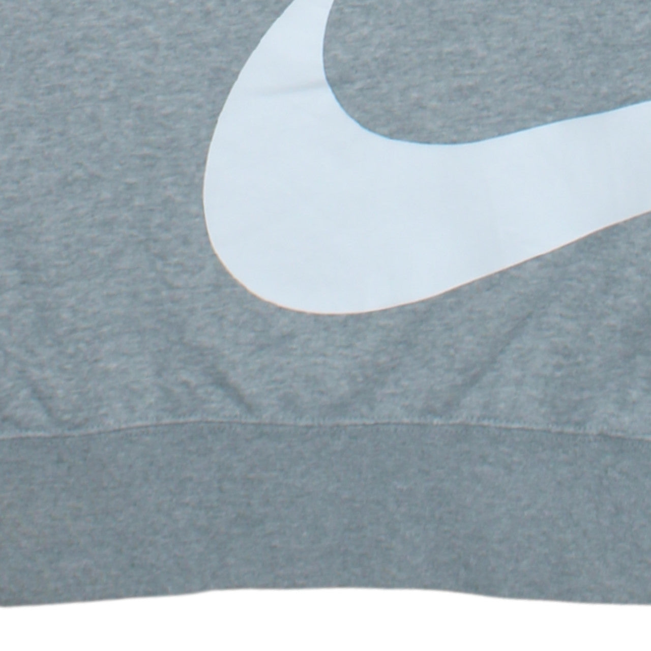 Nike Men's Grey Swoosh Logo Crew Neck Sweatshirt Size S