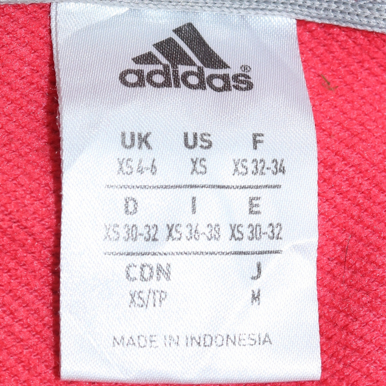 Adidas Womens Pink Full Zip Hoodie XS Cotton Blend Casual Sportswear