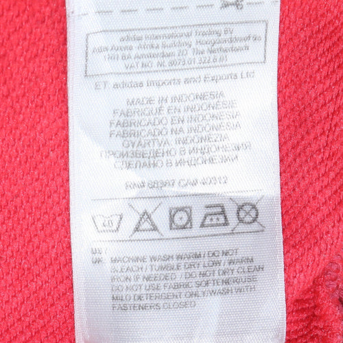 Adidas Womens Pink Full Zip Hoodie XS Cotton Blend Casual Sportswear