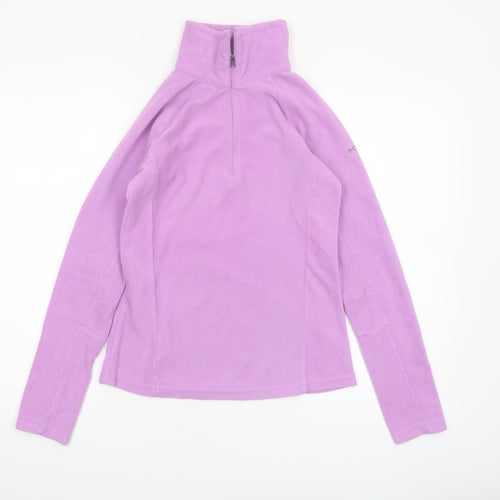 Columbia Women's Purple XS 1/2 Zip Fleece Pullover Sweatshirt