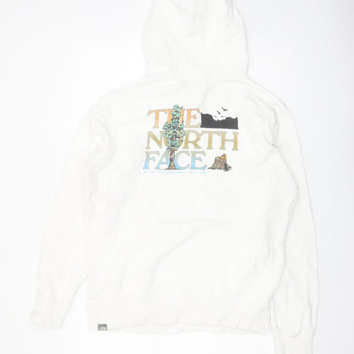 The North Face Men's White Pullover Hoodie L Graphic Outdoor