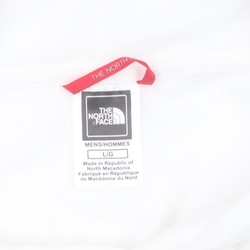 The North Face Men's White Pullover Hoodie L Graphic Outdoor