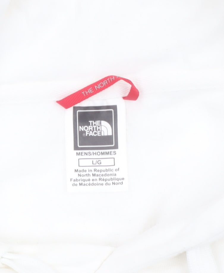 The North Face Men's White Pullover Hoodie L Graphic Outdoor