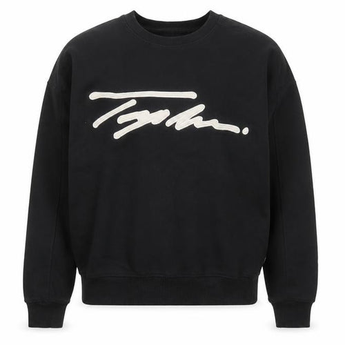 Topman Men's Black Logo Crew Neck Sweatshirt Size S Pullover