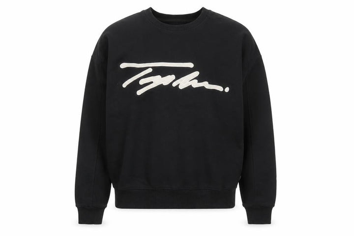 Topman Men's Black Logo Crew Neck Sweatshirt Size S Pullover