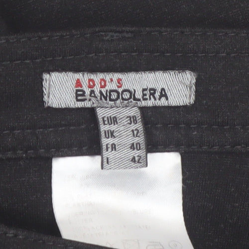 Bandolera Women's Black Jegging Trousers Size 12 Slim Fit