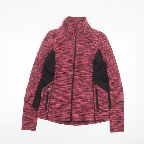 Dunnes Stores Women’s Pink Track Jacket Size 8 Slim Fit Full Zip
